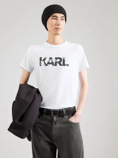 Karl Lagerfeld Majica jelka / črna bela