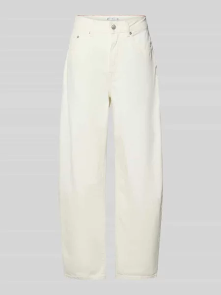 Jeansy o kroju relaxed fit z czystej bawełny Tommy Hilfiger białe