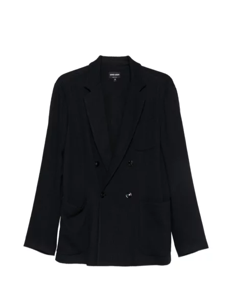 Sacou Giorgio Armani cu două rânduri de nasturi albastru