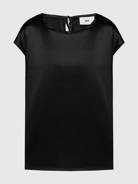 Блуза із шовку Solotre чорна