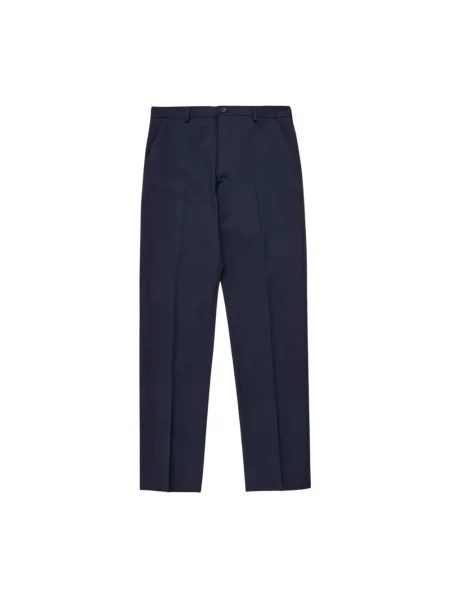Spodnie do garnituru o kroju slim fit z zapięciem na guzik i błyskawiczny Selected Homme niebieskie