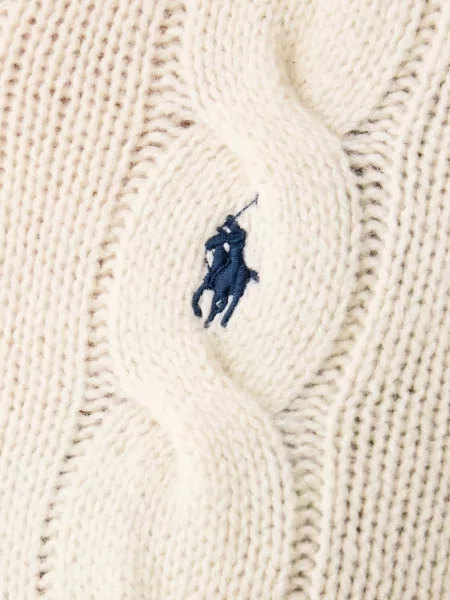 Polo Ralph Lauren пуловер дамски от вълна бежово