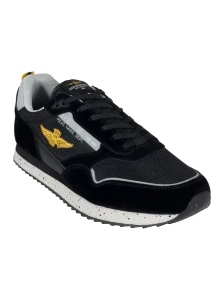 Sneakersy Aeronautica Militare czarne