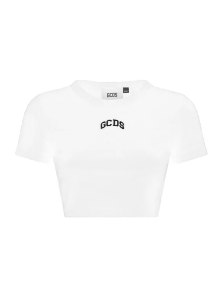 Koszulka Gcds z logo o skróconej długości biała