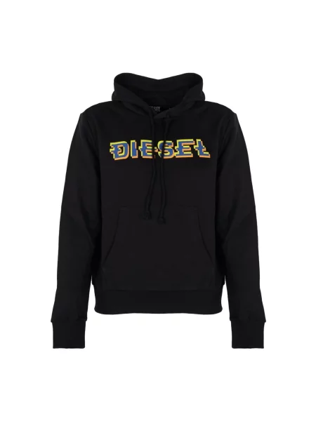 Bluza z kapturem Diesel z kapturem czarna