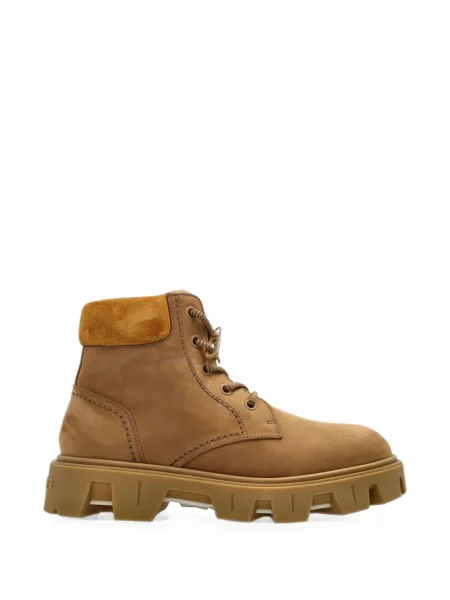 Botine Moncler din piele de căprioară chunky