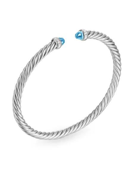 Brăţară David Yurman argintiu