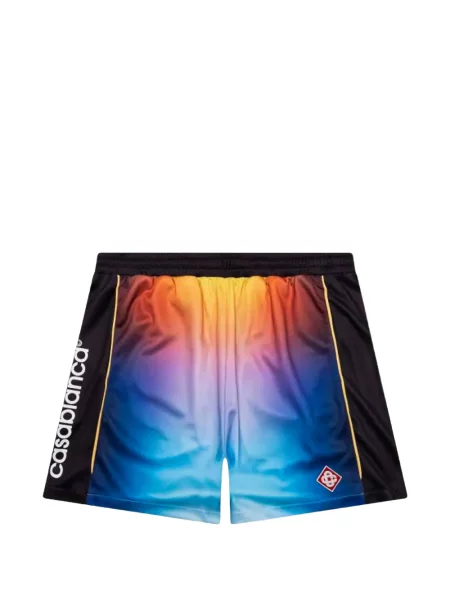 Fotbal pantaloni scurți Casablanca cu imagine cu gradient negru
