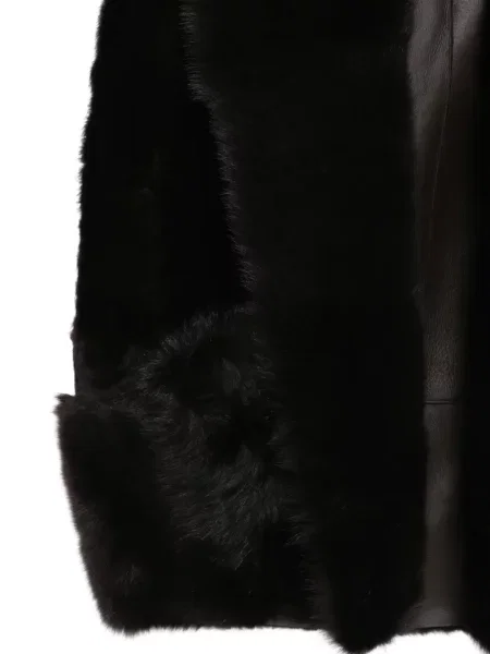 Vestă Blancha din piele negru