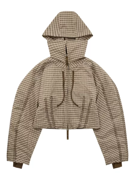 Tricou polo Nike în carouri cu decolteu rotund negru