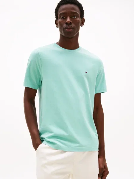 TOMMY HILFIGER Tricou ESS SEASONAL aqua albastru