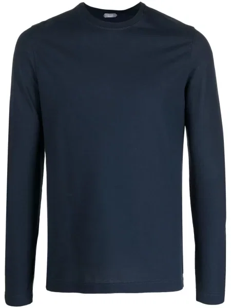 Tricou Zanone lung albastru