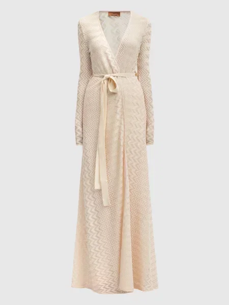 Кардиган в тканий візерунок Missoni бежевий