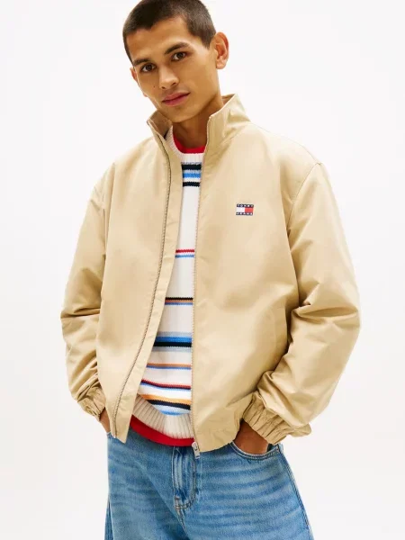 Tommy Jeans kurtka przejściowa Mężczyźni S beżowy