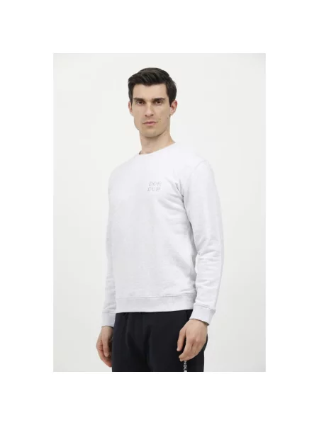 Bluza nierozpinana Dondup z nadrukiem szara