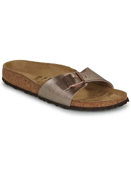 Pantofi Birkenstock din piele auriu