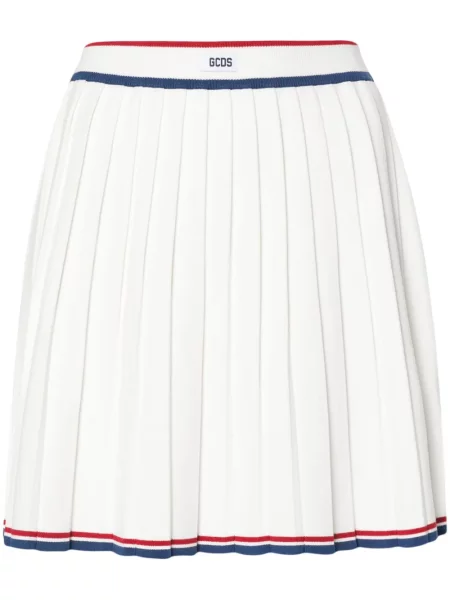 Fusta plisata Gcds plisată alb