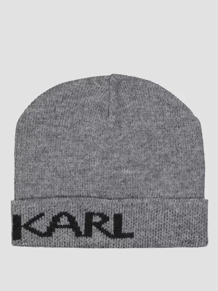 Шапка Karl Lagerfeld серая
