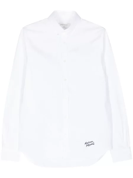 Cămașă Maison Kitsune cu broderie alb