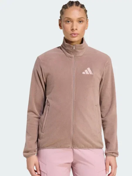 ADIDAS TERREX Funkčná flisová bunda Essentials brokátová hnedá