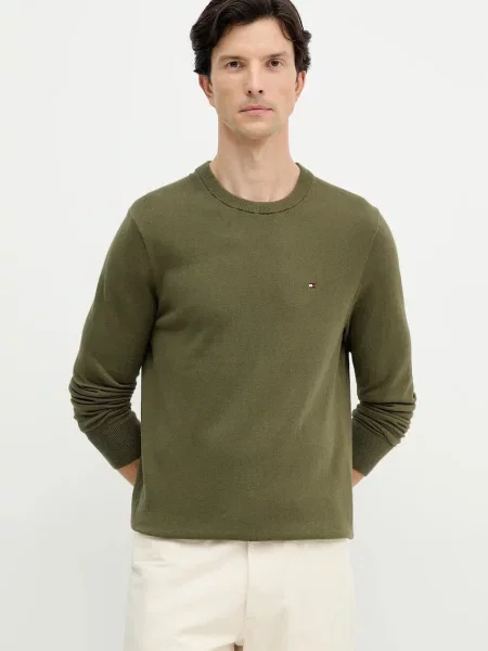 Tommy Hilfiger Pulover cu adaos de cașmir verde