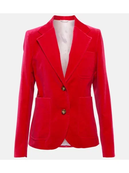 Sacou Victoria Beckham de catifea roz