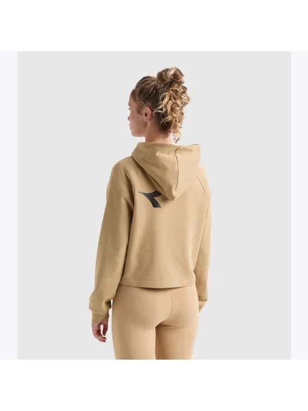 Bluza DIADORA L. HOODIE CROP MANIFESTO beżowa
