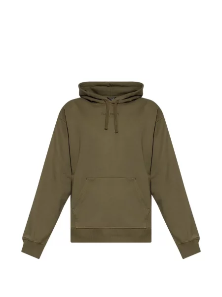 Hanorac cu glugă Balmain cu broderie verde