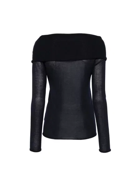 Sweter Roberto Collina niebieski