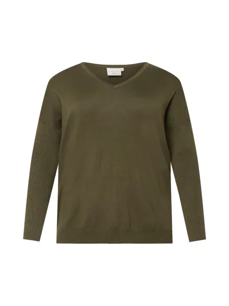 KAFFE CURVE Pulover KCmachi închis verde