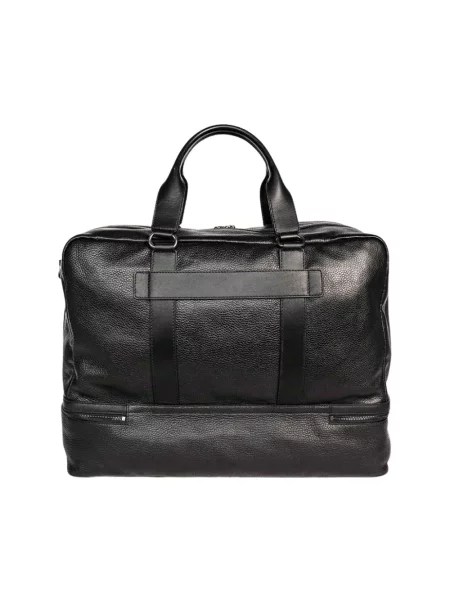 Torba na laptopa Bgents skórzana czarna