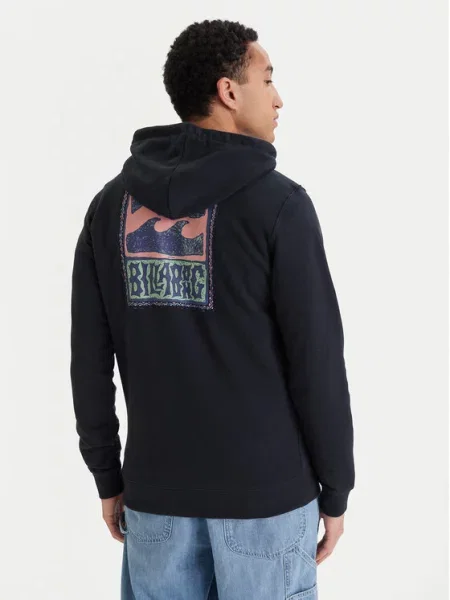 Billabong Majica dugih rukava Stamp crna