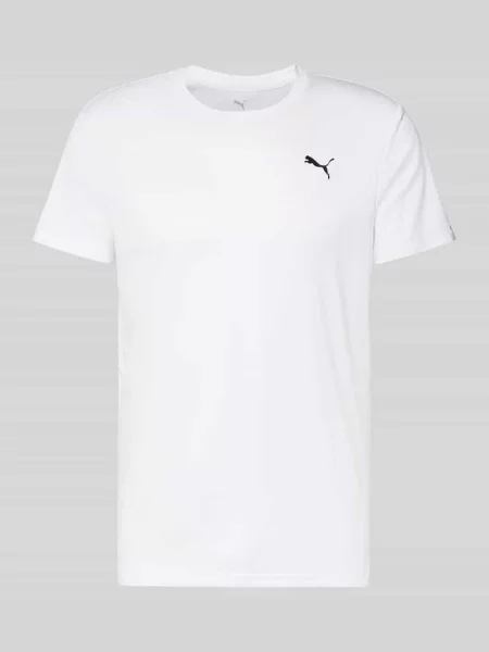 TRAINING T-shirt z detalem z logo Model Puma Performance biała