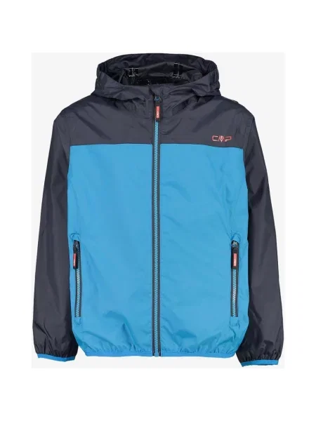 Kurtka cienka z kapturem dziecięca CMP Packable Waterproof jasny 4 niebieski