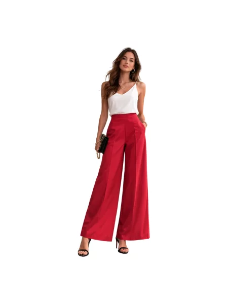 Spodnie palazzo Liviana Conti czerwone