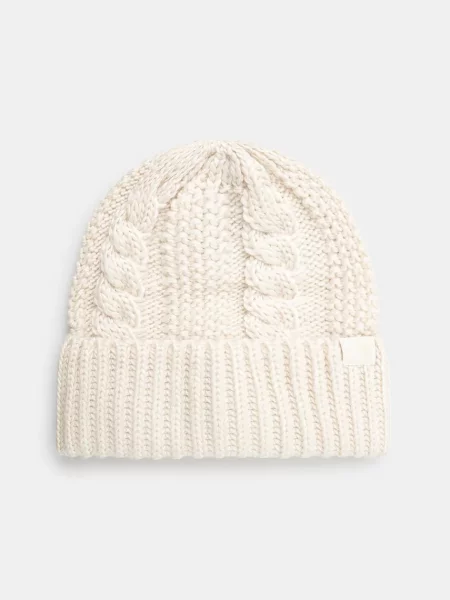 Kapa The North Face Oh Mega Beanie od debelog pletiva bež