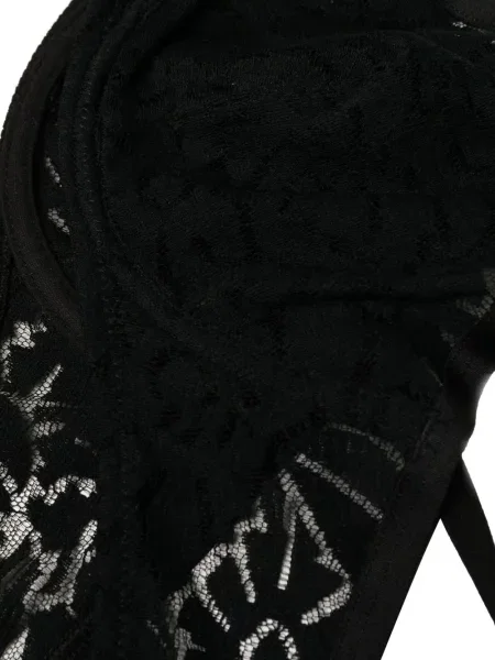 Sutien Eres cu model floral din dantelă negru