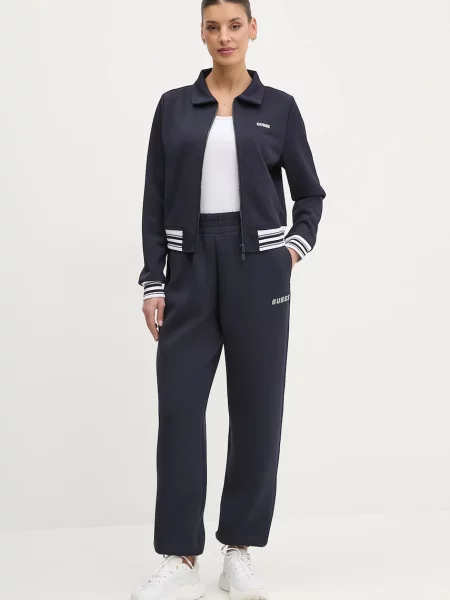 Спортивные штаны Guess с аппликацией синие