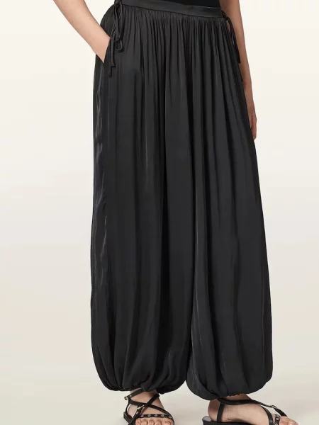 AllSaints spodnie baggy ESHE czarne