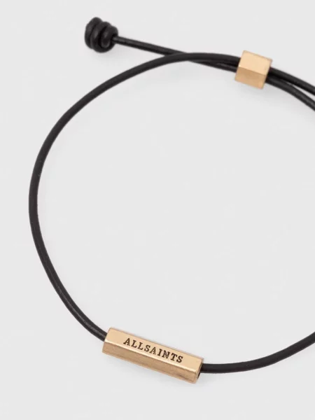 Βραχιόλι AllSaints μαύρο