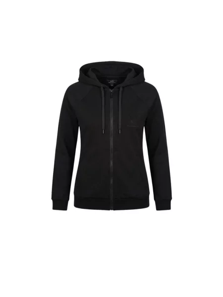 Bluza z kapturem Armani Exchange z kapturem czarna