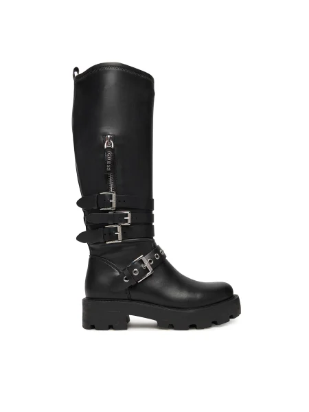 Ботуши Guess YANKY с платформа FLFYNK черно