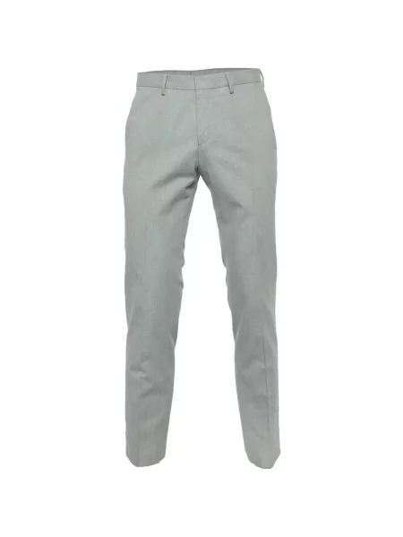 Pantaloni Boss cu model herringbone gri