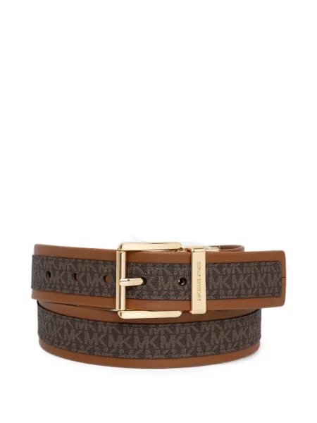 Reversibil bikini Michael Michael Kors cu broderie din piele de căprioară portocaliu