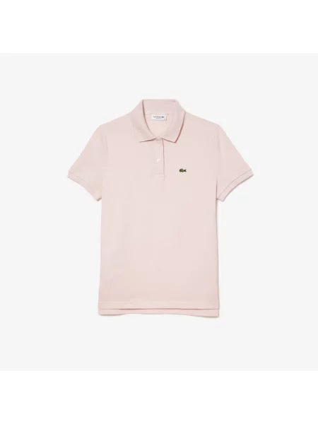 Lacoste Miękka Koszulka Polo Regular Fit Z Petit Piqué różowa