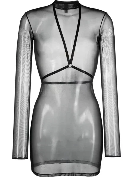 Rochie Maison Close plasă de costum negru