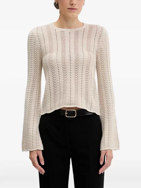 Pulover Sisley tricotate ajurat