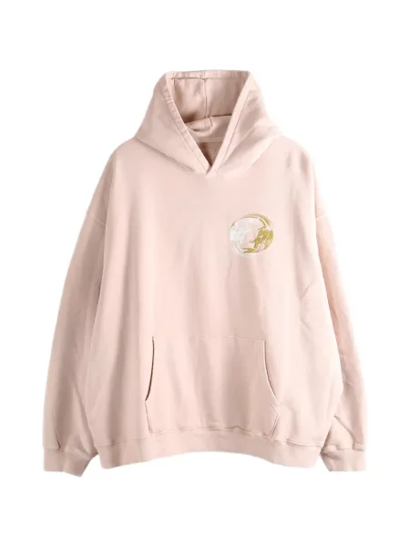 Суичър с качулка D-r-g-n с принт розово