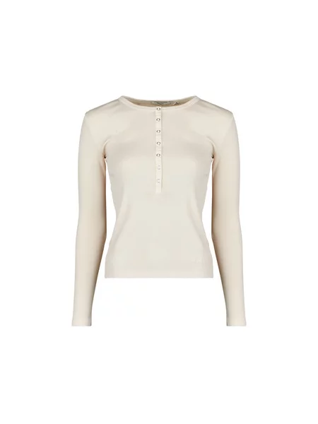 Majica z dolgimi rokavi Pepe Jeans z dolgimi rokavi bela