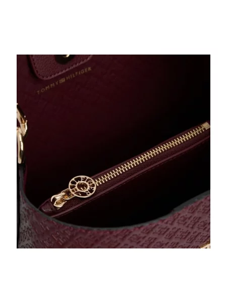 Crossbody kabelka Tommy Hilfiger z ekologickej kože červená